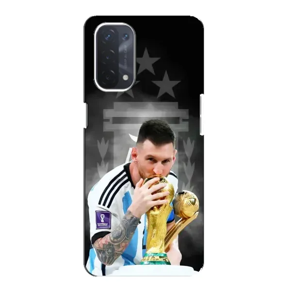 Чохол з принтом «Мессі Чемпіон» для OPPO A74 (5G)