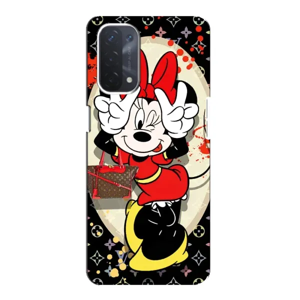Чехол с принтом «Минни peace» для OPPO A74 (5G)