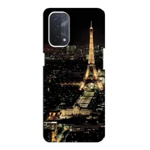 Чохол Ейфелева Вежа Oppo a74 (5G) - (AlphaPrint) (Нічний Париж)