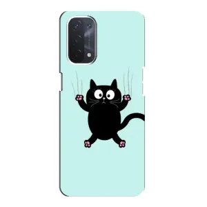 Чехол с принтом «Падающий кот» для OPPO A74 (5G)
