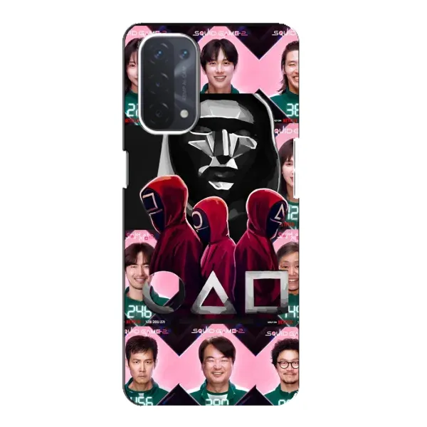 Чехол с принтом «Участники Игра кальмара» для OPPO A74 (5G) Чехол с принтом «Участники Игра кальмара» для OPPO A74 (5G)