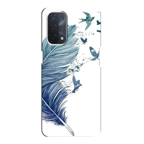 Чохол з принтом «Перо» для OPPO A74 (5G)