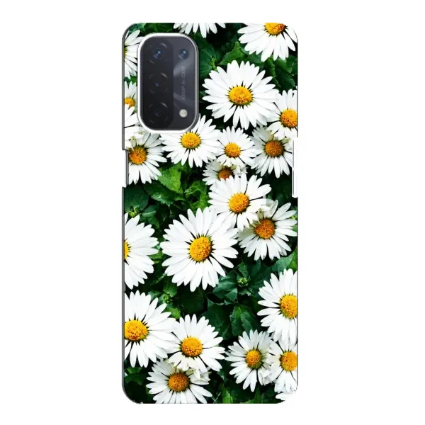 Чохол з принтом «Ромашки» для OPPO A74 (5G)