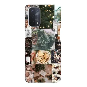 Різдвяні, Святкові Чохли для OPPO a74 (5G) (Різдвяний колаж)
