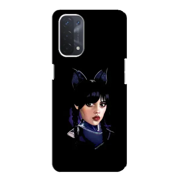 Чохол з принтом «серйозна Венздей» для OPPO A74 (5G)