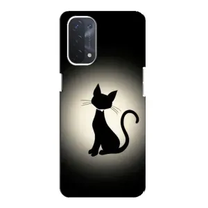 Чехол с принтом «Силуэт котика» для OPPO A74 (5G)