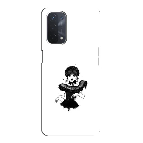 Чохол з принтом «танець Венздей» для OPPO A74 (5G)