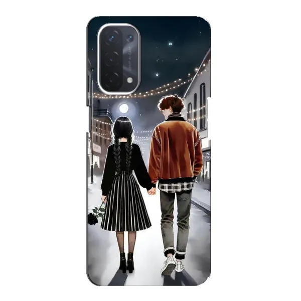 Чохол з принтом «Венздей та Тайлер» для OPPO A74 (5G) Чохол з принтом «Венздей та Тайлер» для OPPO A74 (5G)