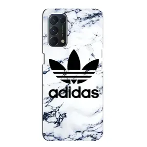 Чехлы Адидас для OPPO A74 (AlphaPrint) (Адидас на мраморе)