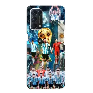 Чехлы Месси для OPPO A74 (AlphaPrint) (Аргентина Месси)