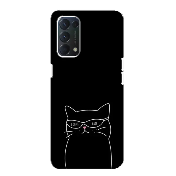Чехол с принтом «Равнодушный кот» для OPPO A74