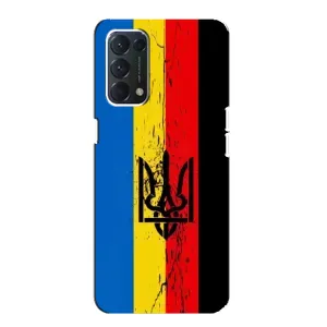Украинские Чехлы для OPPO A74 с картинкой УПА (AlphaPrint) (Прапор УПА)