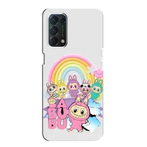 Чохол з Лабубу на OPPO A74 (Фон Лабубу)