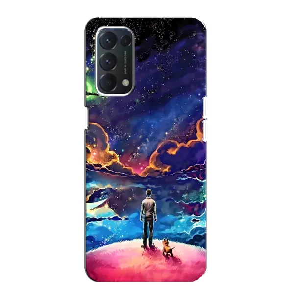Чохол з принтом «Вид Галактики» для OPPO A74