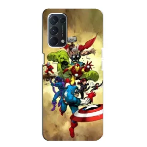 Чехол с принтом «Герои Марвел» для OPPO A74