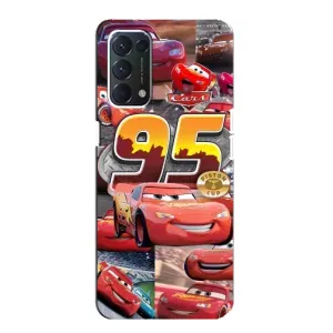 Силіконовий чохол Маквін для OPPO A74 (Колаж Блискавка Маквін)