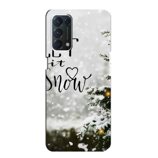 Чохол з принтом «Let it snow» для OPPO A74