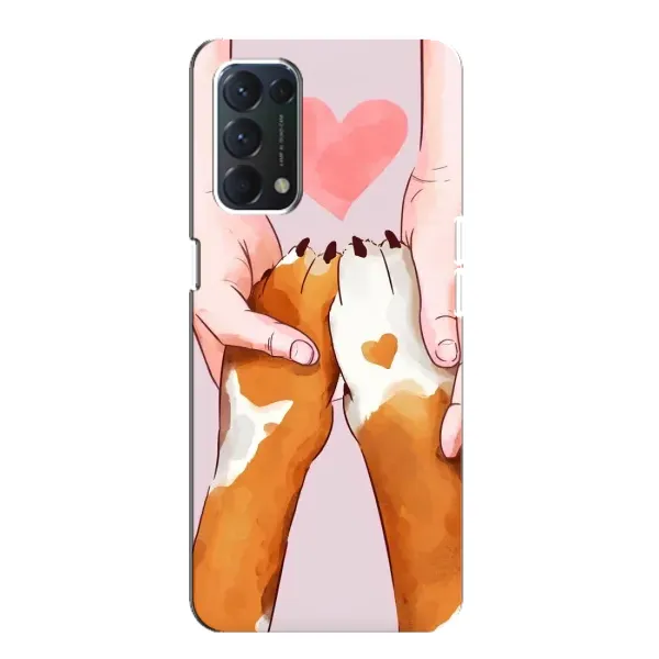Чехол с принтом «Любовь к собакам» для OPPO A74