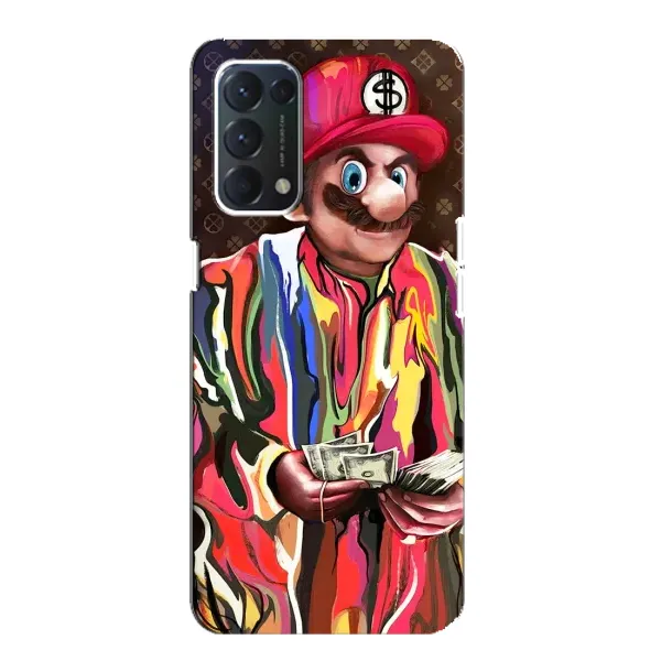 Чехол с принтом «Mario LV» для OPPO A74