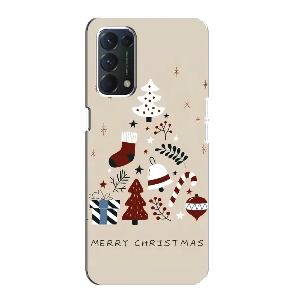 Чехол с принтом «Merry Christmas» для OPPO A74