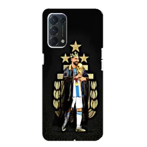 Чехлы для OPPO A74 (Leo чемпион) (AlphaPrint) (Месси Король)