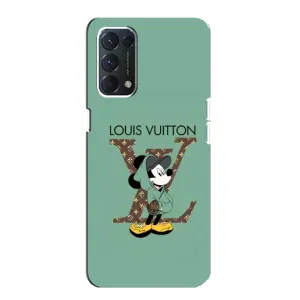 Чехлы Луи Витон для OPPO A74 (AlphaPrint - LOUIS VUITTON) (Микки Маус LV)