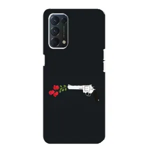 Чехлы (ART) Цветы на OPPO A74 (VPrint) (Неожиданные цветы)
