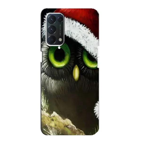 Чехол с принтом «Новогодняя Сова» для OPPO A74