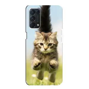 Чехлы с Котиками для OPPO A74 (VPrint) (Прыжок кота)