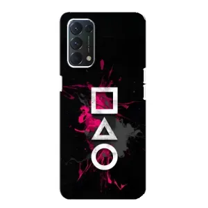Чохол Гра в кальмара для OPPO A74 (Символи Гра кальмара)
