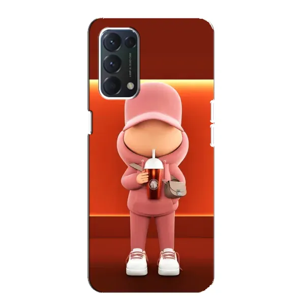 Чехол с принтом «С Кофе» для OPPO A74