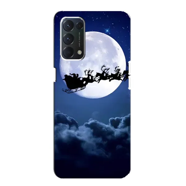 Чехол с принтом «Санта - луна» для OPPO A74