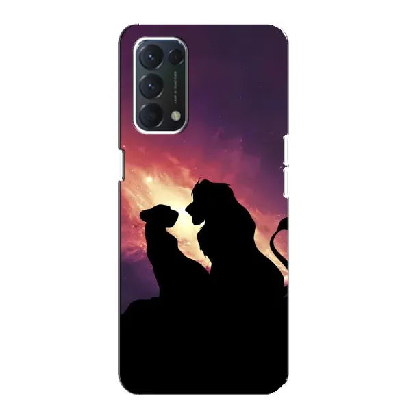 Чохол з принтом «Силует Сімба і Налу» для OPPO A74