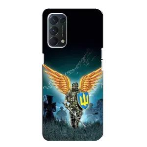 Чехлы с картинкой ЗСУ для OPPO A74 (AlphaPrint) (Солдат ЗСУ)