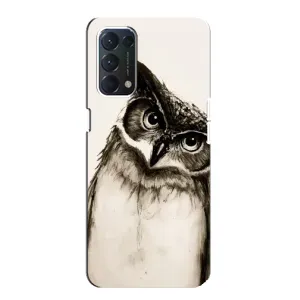 Чехол с птицами на OPPO A74 (VPrint) (Сова)