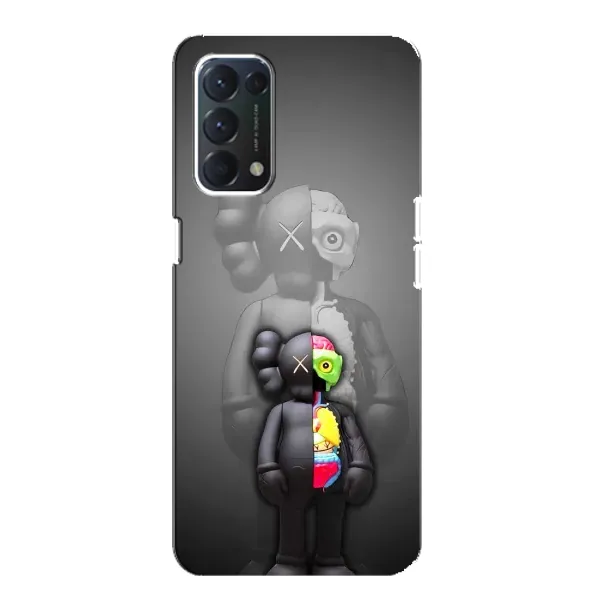 Чехол с принтом «Тело Bearbrick» для OPPO A74