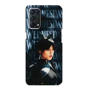 Чохли Венсдей на OPPO A74 Уенсдей (AlphaPrint) (Венздей кішка)