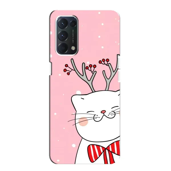 Чехол с принтом «Зимний кот» для OPPO A74