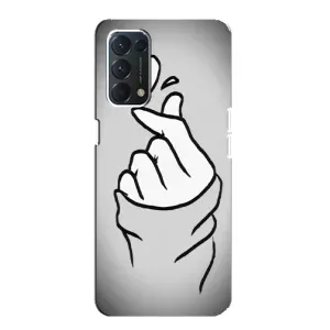 Чехол с принтом «Значок Love» для OPPO A74