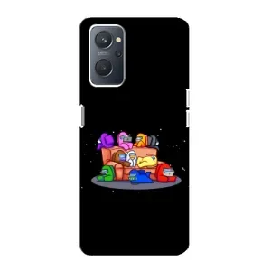 Чехол Амонг Ас для Oppo A76 (AlphaPrint) (Амонг-ас)