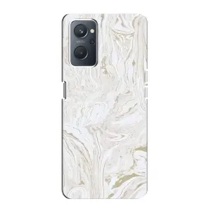 Мраморный чехол на Oppo A76 (VPrint) (Белый мрамор)