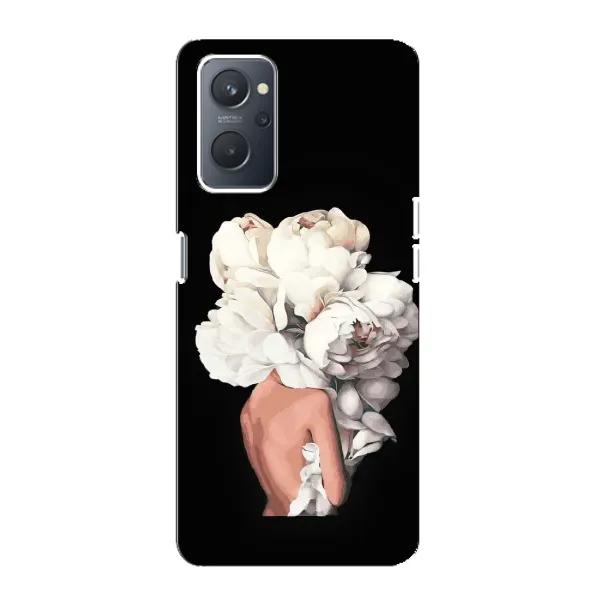 Чохол з принтом «Білі квіти» для OPPO A76 Чохол з принтом «Білі квіти» для OPPO A76