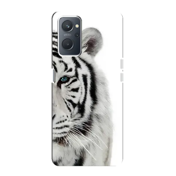 Чохол з принтом «Білий Тигр» для OPPO A76