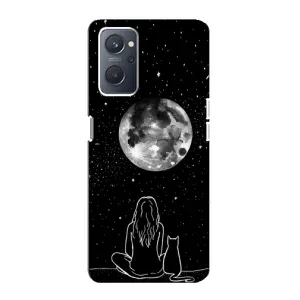 Чохол з малюнком кіт на Oppo A76 (Дівчина з котом)