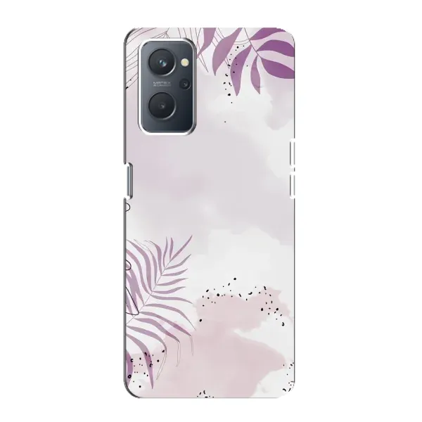 Чохол з принтом «Фіолетове листя» для OPPO A76