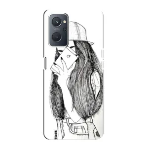 Чехол с печатью для Oppo A76 - (Мода) (AlphaPrint) (Фото девочки)