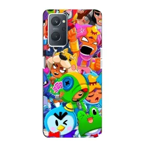 Чехлы Brawl Stars для Oppo A76 (AlphaPrint) (Герои Бравл Старс)