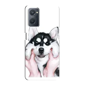 Чехол с Хаски для Oppo A76 - (AlphaPrint)