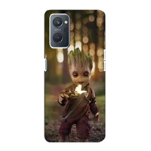 Чехол МАРВЕЛ для Оппо А76 (AlphaPrint) (I am Groot)