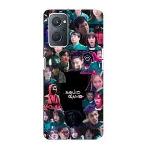 Чехол с принтом «Коллаж Игра кальмара» для OPPO A76